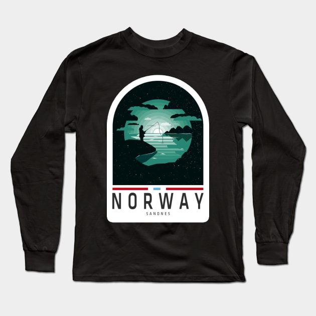 Norway travel Sticker, Norway lovers, Happy country, Adventure Long Sleeve T-Shirt by norwayraw